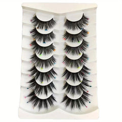 Luminous Fluorescent False Eyelashes Butterfly Sequin Decorative