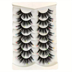 Luminous Fluorescent False Eyelashes Butterfly Sequin Decorative