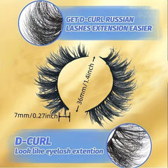 5 Pairs Thick Fluffy Faux Mink False Eyelashes - Stage & Daily Use