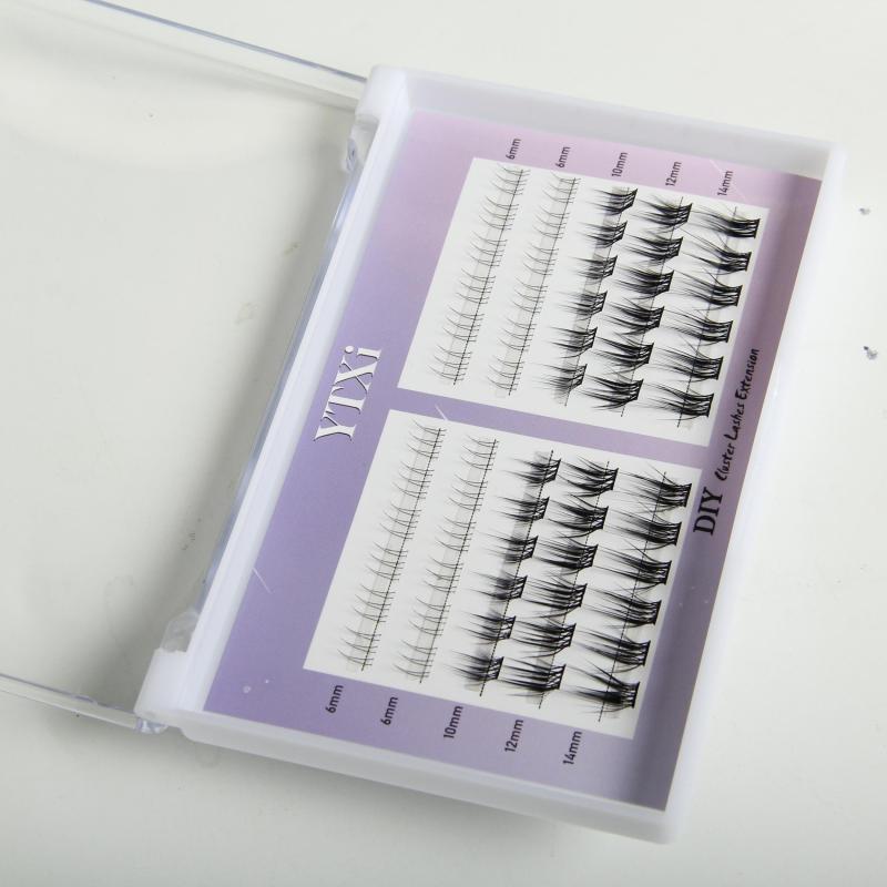Natural Simulated Eyelash Segmented Lashes Easy Applying