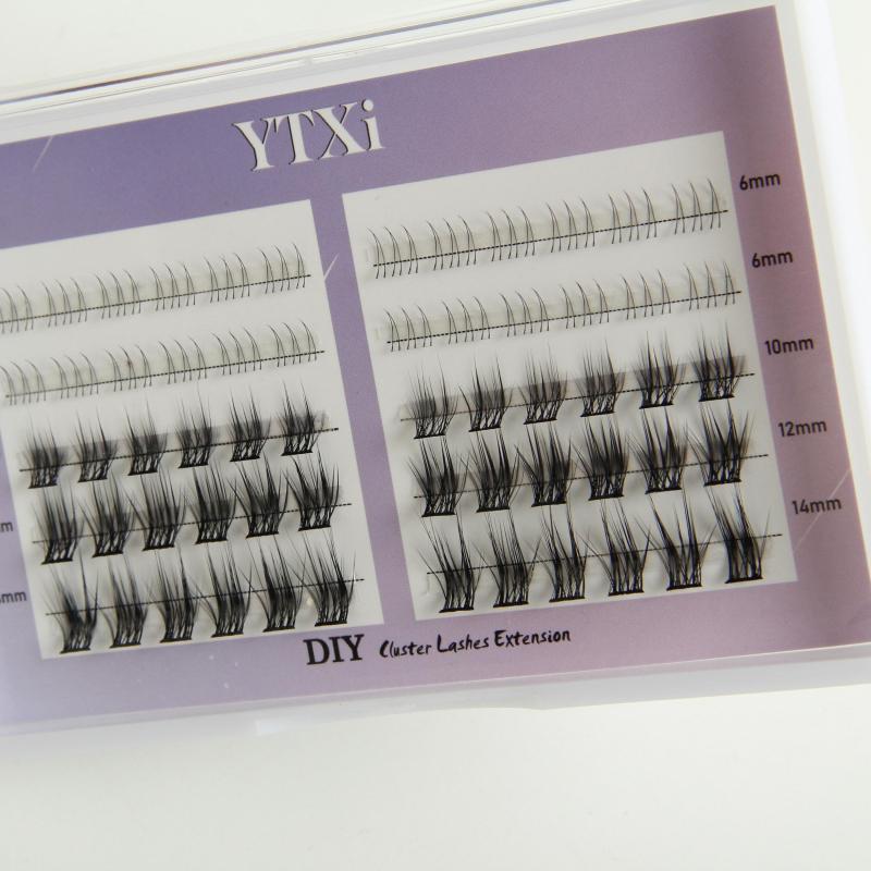 Natural Simulated Eyelash Segmented Lashes Easy Applying