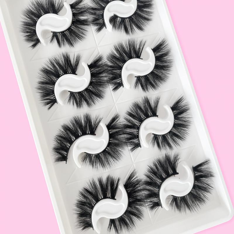 8 Pairs Fluffy Natural Long False Eyelashes Lightweight Cat Eye
