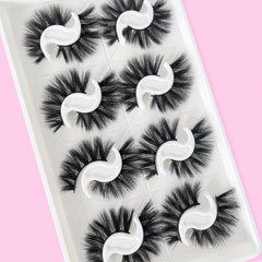8 Pairs Fluffy Natural Long False Eyelashes Lightweight Cat Eye