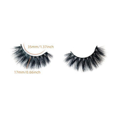 5 Pairs Thick Natural Curling False Eyelashes Soft And Comfortable