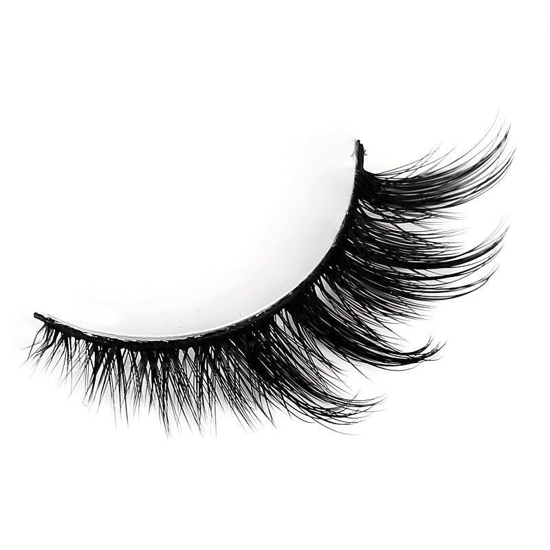 5 Pairs Fox Eye Lashes 3D Thick Dramatic Curly Full Strip Lashes