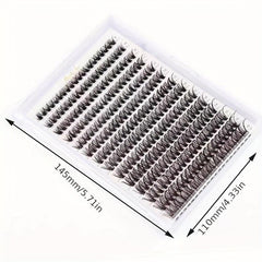 40P D Curling False Eyelashes 14 Rows Grafted Hair Thick Individual Lashes