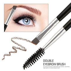 5 Pcs 2-In-1 Eyebrow and Mascara Brush Eyelash Spoolie Brushes