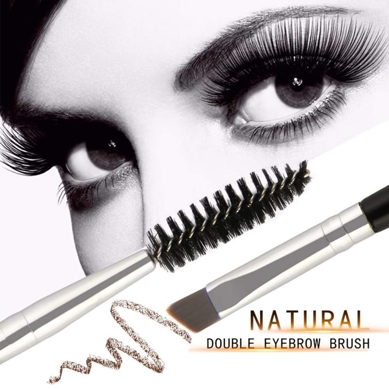 5 Pcs 2-In-1 Eyebrow and Mascara Brush Eyelash Spoolie Brushes