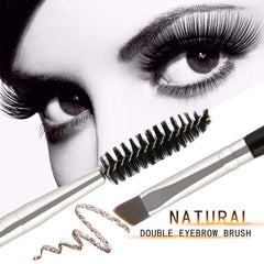 5 Pcs 2-In-1 Eyebrow and Mascara Brush Eyelash Spoolie Brushes