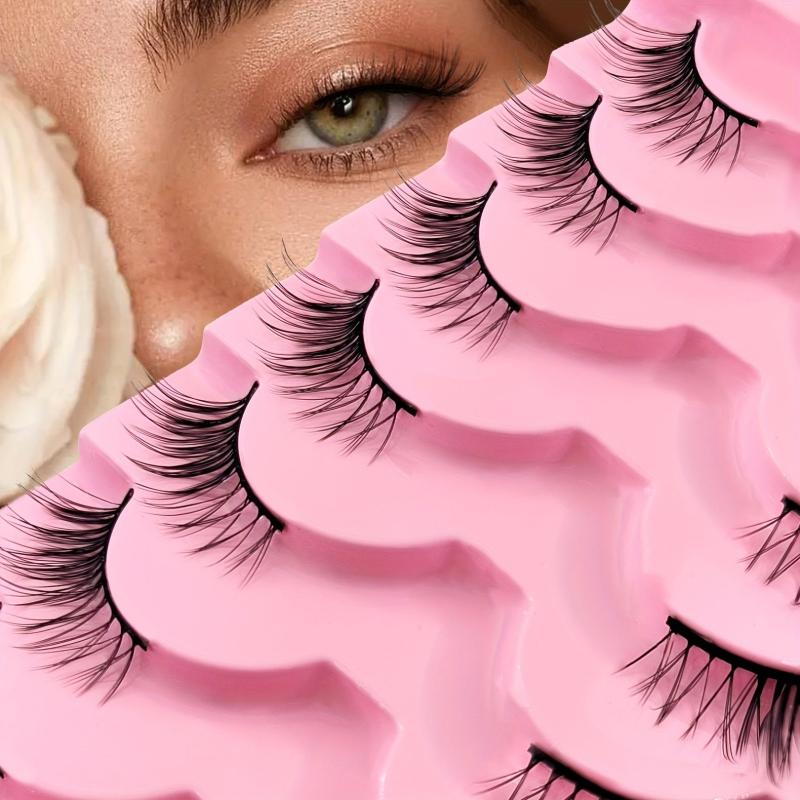 14 Pairs Half Eye False Eyelashes Cat Eye Natural Fluffy Curling