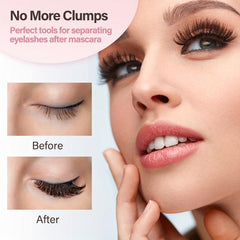 Eyelash Comb Eyebrow Brush Eyelashes Separator Metal Teeth Lash Comb