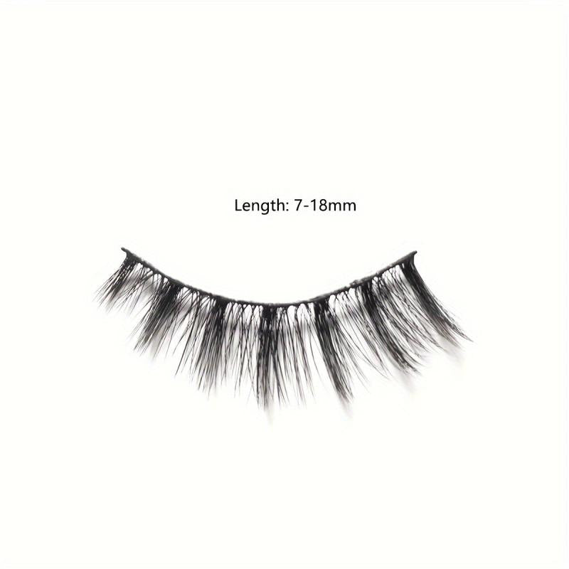 3D Shaped False Eyelashes - 10 Pairs Natural Dense Eyelashes