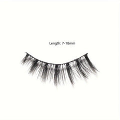 3D Shaped False Eyelashes - 10 Pairs Natural Dense Eyelashes