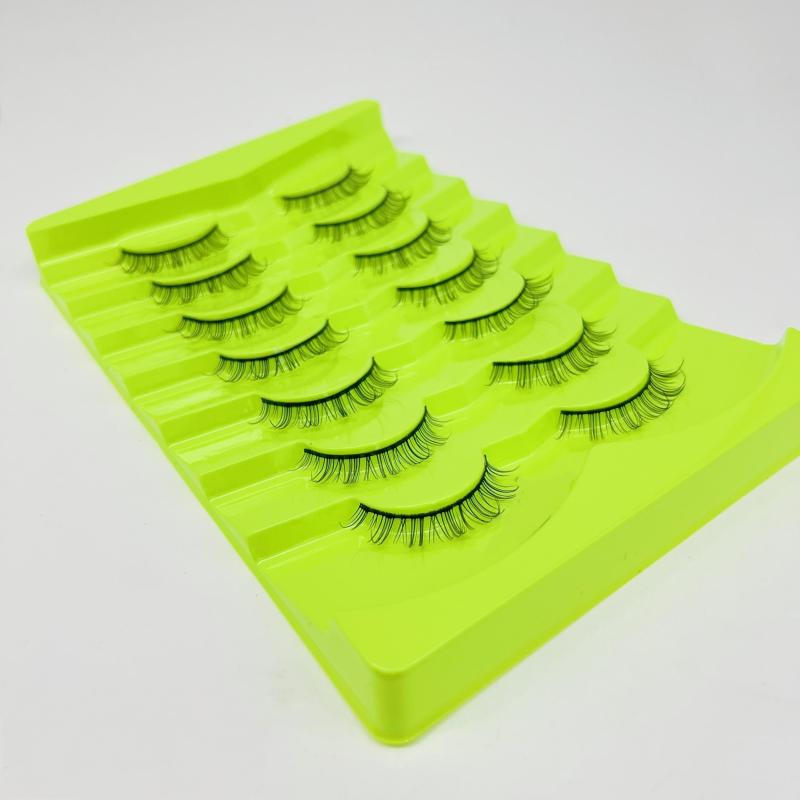 7 Pairs Wispy D Curling False Eyelashes Natural Fluffy Thick Fiber