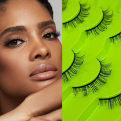 7 Pairs Wispy D Curling False Eyelashes Natural Fluffy Thick Fiber