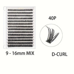 DIY Lash Clusters Easy Wear Reusable Soft Natural False Eyelashes Wispy Lashes