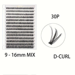 DIY Lash Clusters Easy Wear Reusable Soft Natural False Eyelashes Wispy Lashes