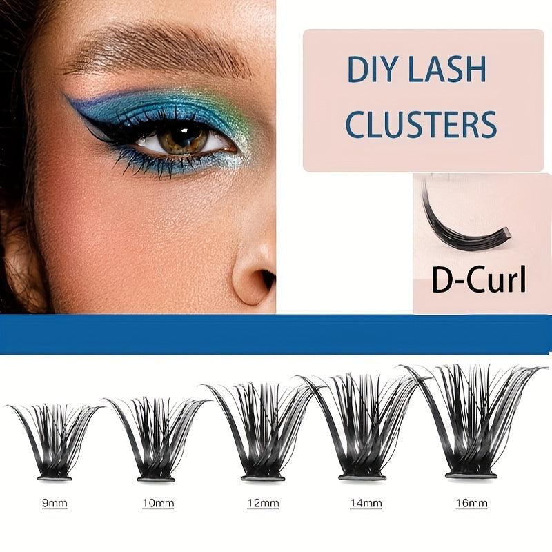 DIY Lash Clusters Easy Wear Reusable Soft Natural False Eyelashes Wispy Lashes