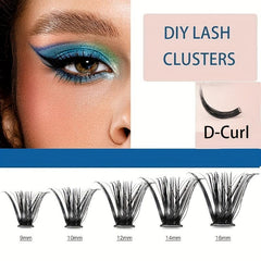 DIY Lash Clusters Easy Wear Reusable Soft Natural False Eyelashes Wispy Lashes
