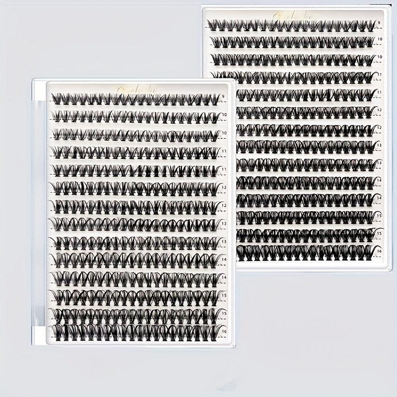 DIY Lash Clusters Easy Wear Reusable Soft Natural False Eyelashes Wispy Lashes