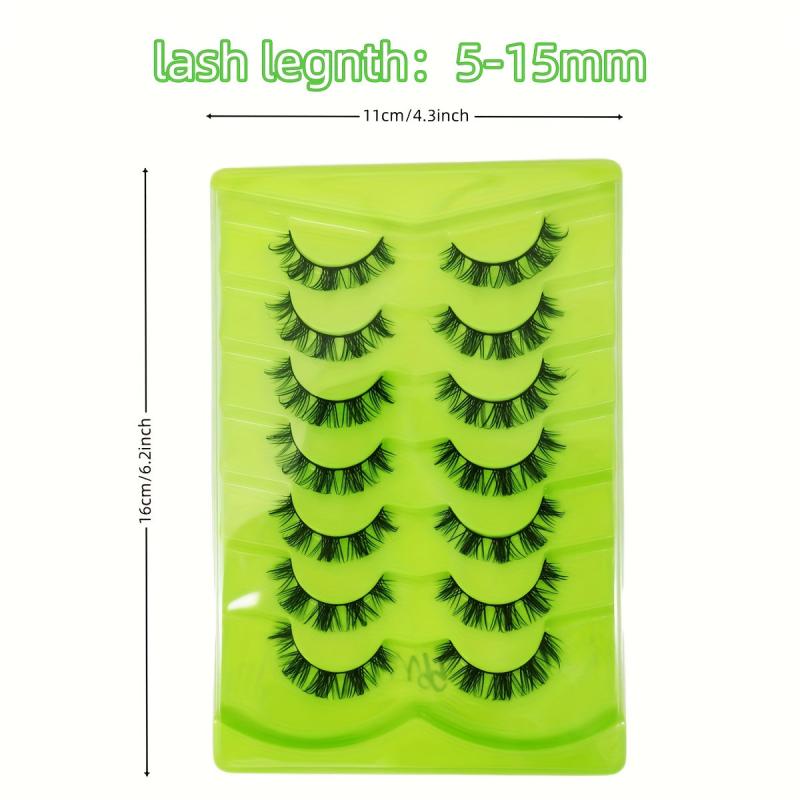 Fluffy Faux Mink Lashes Natural Long False Eyelashes 3D Cat Eye False Eyelashes