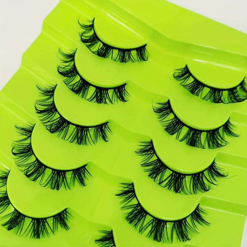Fluffy Faux Mink Lashes Natural Long False Eyelashes 3D Cat Eye False Eyelashes