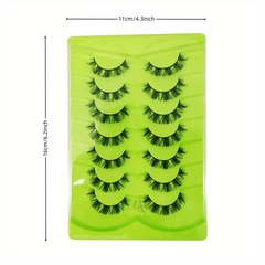 Fluffy Faux Mink Lashes Natural Long False Eyelashes 3D Cat Eye False Eyelashes