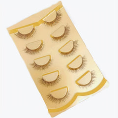 5 Pairs 3D 6D Fluffy Faux Mink Lashes for Daily & Party Makeup