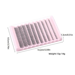 10 Rows False Eyelashes Cluster Large Capacity Segmented