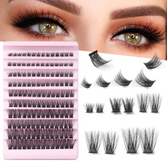 10 Rows False Eyelashes Cluster Large Capacity Segmented