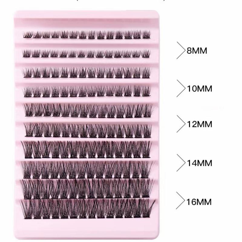 10 Rows False Eyelashes Cluster Large Capacity Segmented