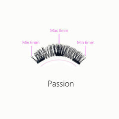 Magnetic Eyelashes Kit w/ Applicator Tool, Dual Magnetic Clips & Glue