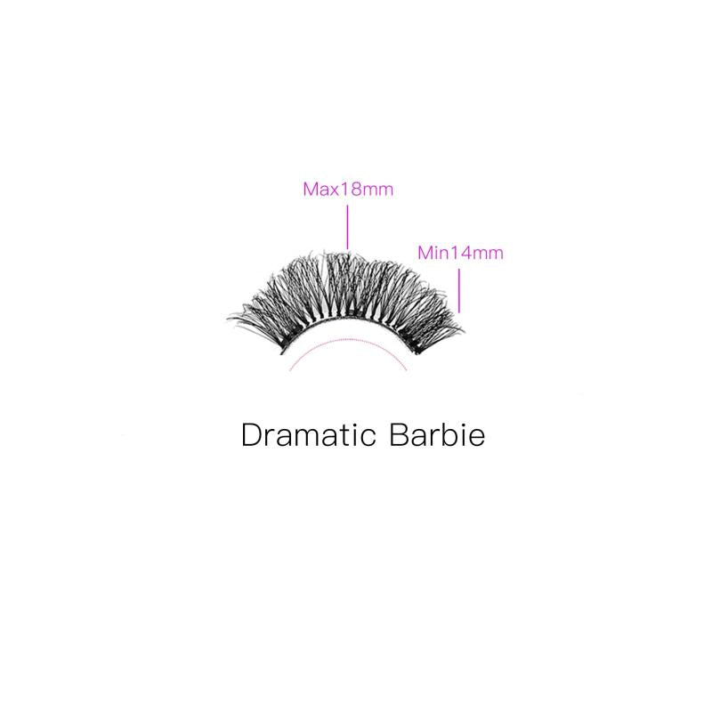 Magnetic Eyelashes Kit w/ Applicator Tool, Dual Magnetic Clips & Glue