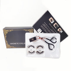 Magnetic Eyelashes Kit w/ Applicator Tool, Dual Magnetic Clips & Glue