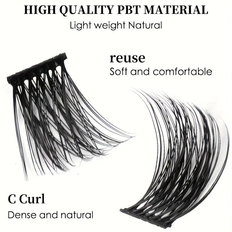 Large Capacity False Eyelashes Natural Thick Single Cluster Lashes