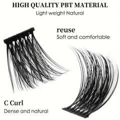 Large Capacity False Eyelashes Natural Thick Single Cluster Lashes