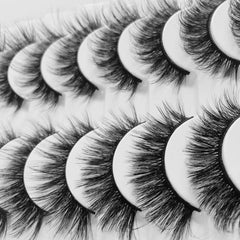 10 Pairs 8D Wispy False Eyelashes Natural Look Long Full Strip Lashes
