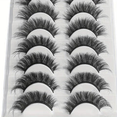 10 Pairs 8D Wispy False Eyelashes Natural Look Long Full Strip Lashes