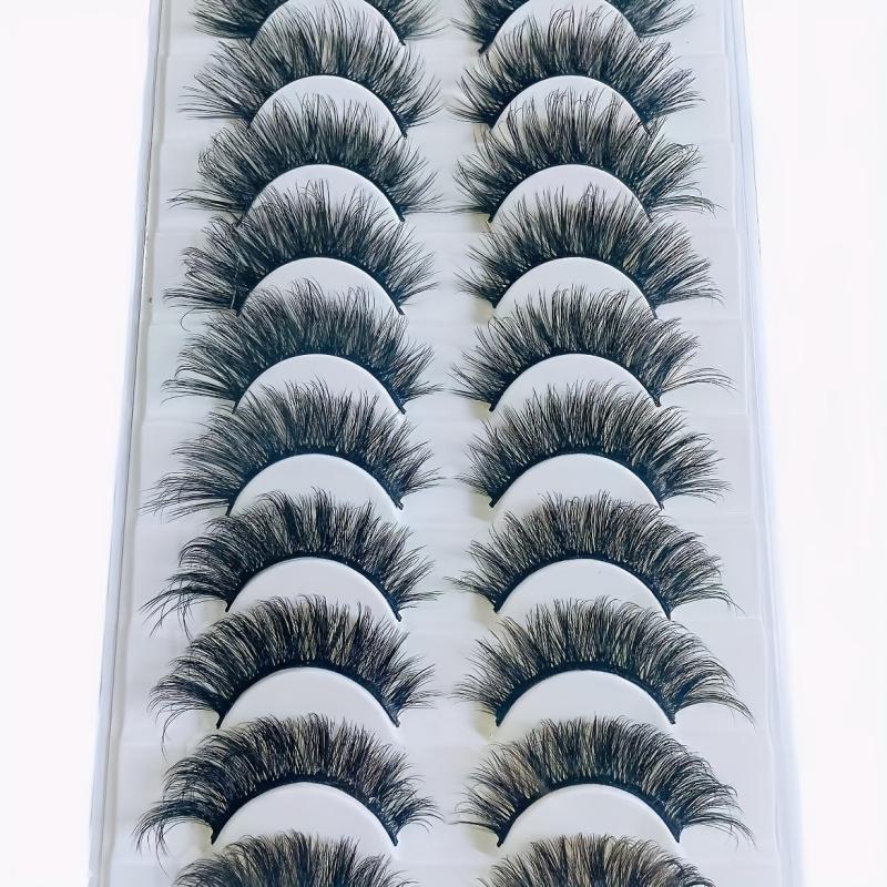 10 Pairs 8D Wispy False Eyelashes Natural Look Long Full Strip Lashes