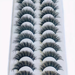 10 Pairs 8D Wispy False Eyelashes Natural Look Long Full Strip Lashes