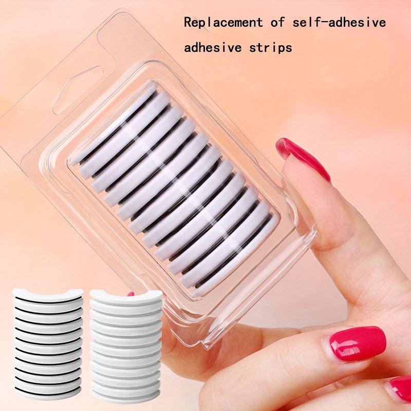 10pcs Waterproof Adhesive Eyelashes Set - Clear Jelly Strip - Sweat Proof