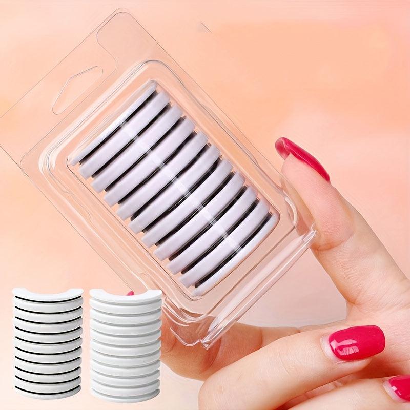 10pcs Waterproof Adhesive Eyelashes Set - Clear Jelly Strip - Sweat Proof