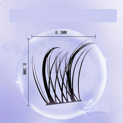 10 Rows Wheat Ear False Eyelashes Sunflower Style