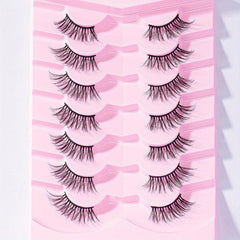 7 Pairs Half Eye Lashes Faux Mink Hair Fluffy False Eyelashes