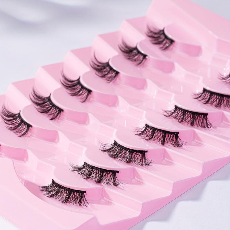 7 Pairs Half Eye Lashes Faux Mink Hair Fluffy False Eyelashes