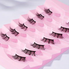7 Pairs Half Eye Lashes Faux Mink Hair Fluffy False Eyelashes