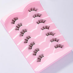 7 Pairs Half Eye Lashes Faux Mink Hair Fluffy False Eyelashes
