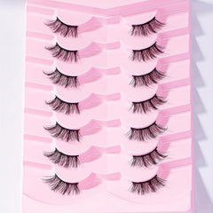 7 Pairs Half Eye Lashes Faux Mink Hair Fluffy False Eyelashes