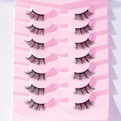 7 Pairs Half Eye Lashes Faux Mink Hair Fluffy False Eyelashes
