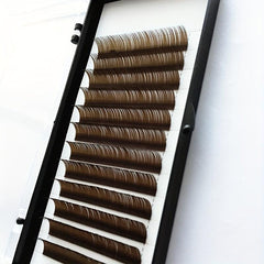 Brown DIY Individual Lashes Soft Natural Easy Fan Volume Extension